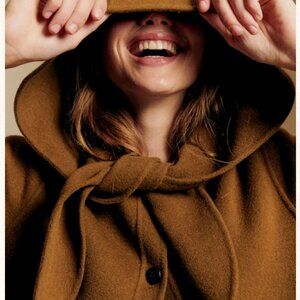 Sezane Paxton Jacket Coffee - Size 6